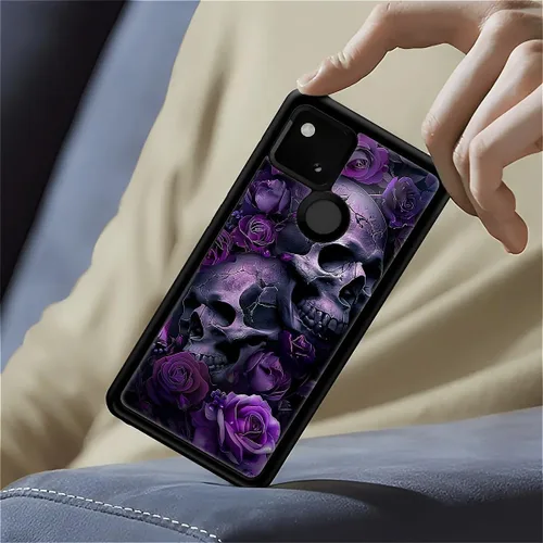 Vista 544 de Compatible con Google Pixel 4A 5G Mobile Case Creative Acrylic Panel trasero Silicona Protección Grip especialmente diseñado para Google Pixel 4A 5G