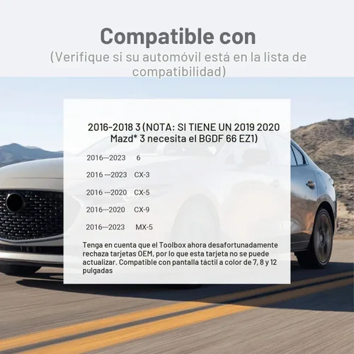 Vista 2 de La última tarjeta SD de navegación GPS BHP166EZ1T se adapta para 3 6 CX-3 CX-5 CX-9 MX-5