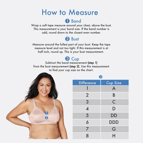 Vista 7 de Playtex Women's 18-Hour Ultimate Lift & Support Wireless Full-Coverage Bra, Everyday Comfort, Single & 2-Pack