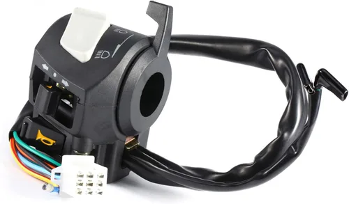 Vista 2 de Interruptor de manillar, 2 unids DC 12V Universal 7/8 '' manillar motocicleta cuerno giro interruptor de control de luz