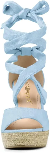 Vista 2 de Allegra K Alpargatas con cordones para mujer