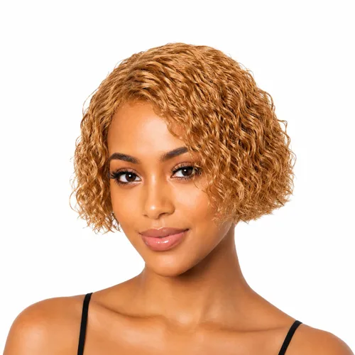 Vista 19 de Pelucas de cabello humano rizado profundo, parte lateral, encaje frontal precortado, encaje frontal para usar y llevar, peluca sin pegamento