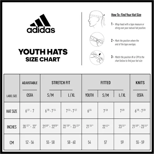 Vista 5 de adidas Gorra ajustable relajada para niños y niñas
