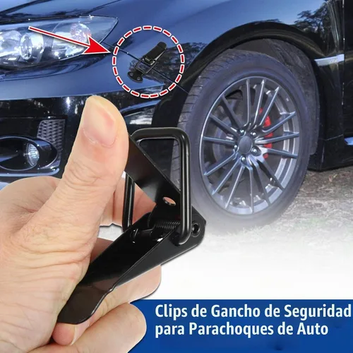 Vista 2 de Clips para parachoques de automóvil, 4 unidades, cierre de clip de parachoques de liberación rápida, kit de clips de seguridad de bloqueo de gancho