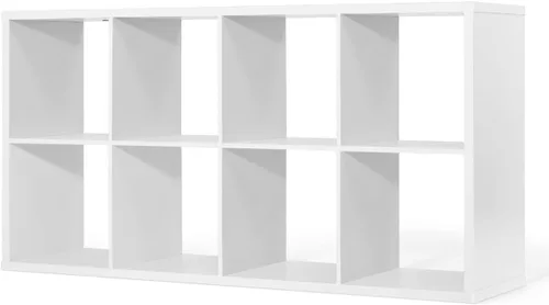 Vista 10 de CAPHAUS Estante organizador de almacenamiento de 13 pulgadas, con borde exterior extragrueso, divisor de estante de almacenamiento abierto, Roble