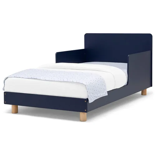 Vista 6 de Delta Children GapKids - Cama para niños pequeños, azul marino/natural + colchón TrueSleep para cuna y niño pequeño (matrimonio)