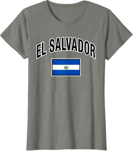 Vista 12 de Camiseta salvadoreña Orgullosa Bandera de El Salvador, Negro