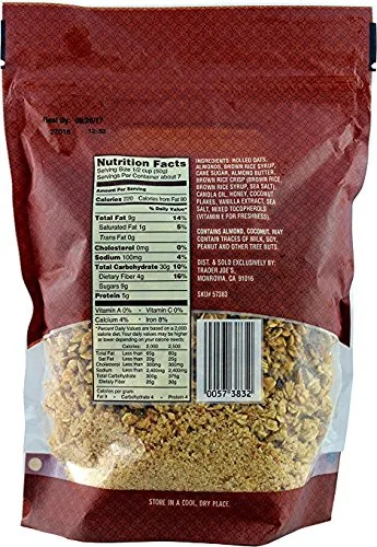 Vista 3 de Trader Joe's Granola de mantequilla de almendras, crujiente, 12 onzas (paquete de 2)