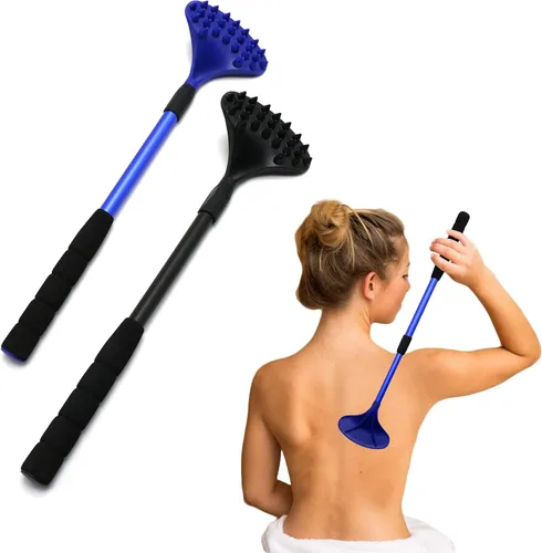 Vista 6 de EASACE Rascador de espalda para mujeres y hombres extensible con fuerte cabeza de masaje ABS, 20.9 in Rascador de cuerpo para adultos – Mascotas