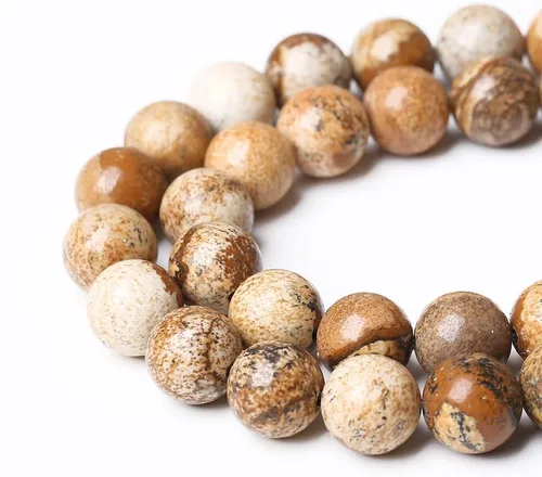 Vista 198 de 100 cuentas de piedra multicolor natural de 0.236 pulgadas (0.236 in), cuentas espaciadoras sueltas redondas para hacer pulseras, collares, aretes
