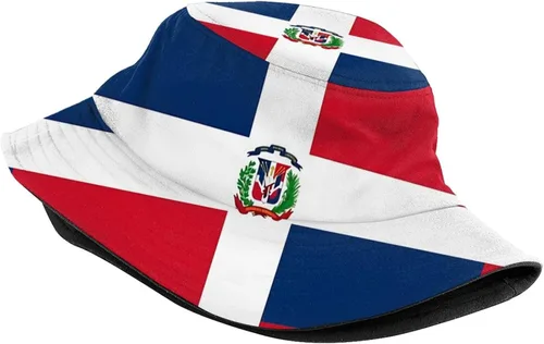 Vista 2 de Lindos sombreros de bandera unisex a la moda divertidos sombreros de pescador de playa sombrero de sol para mujeres y hombres