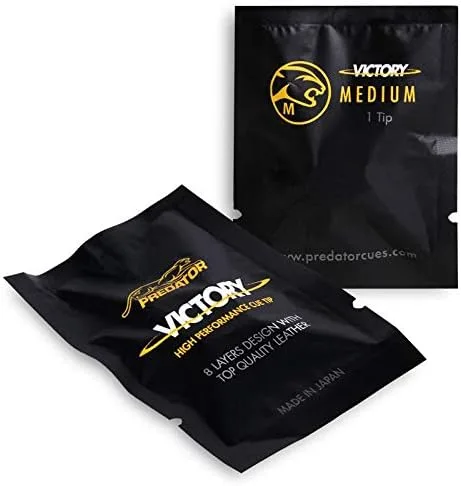Vista 2 de PREDATOR Victory - Punta de billar mediana (8 capas, 13 o 0.551 in)