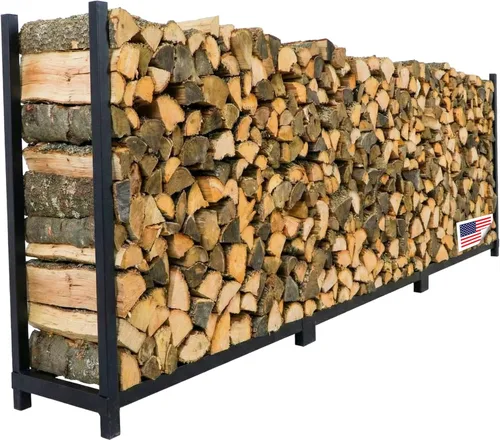 Vista 14 de Woodhaven Estante para leña de 8 pies – Fabricado en EE.UU. – Estante de almacenamiento de madera elevado de 1/2 cuerda – Mantiene la madera seca