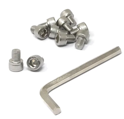Vista 185 de iexcell Kit de tornillos de cabeza hexagonal de acero inoxidable 304, 100 unidades M2 x 0.157 in, paso de rosca de 0.016 in