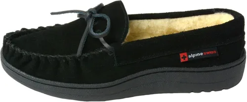 Vista 5 de Alpine Swiss Sabine - Mocasines para mujer, pantuflas para mujer