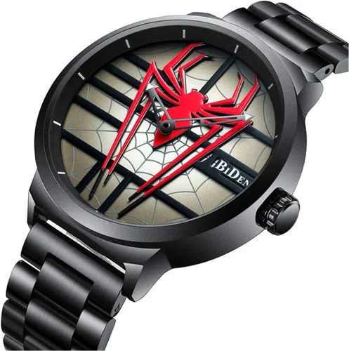 Vista 2 de Gosasa Reloj de pulsera de hombre araña de lujo de acero inoxidable para hombre