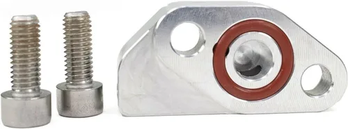 Vista 5 de Motion Raceworks T4 / S400 / GT55 Turbo Low-Pro Brida de alimentación de aceite 21-10010