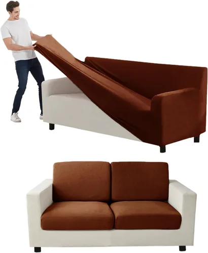 Vista 67 de Funda para Sofá de Terciopelo, Fundas Elásticas para Sofá para Funda Principal Separada/Respaldos y Cojines de Asiento, Funda para Sofá, para Fundas