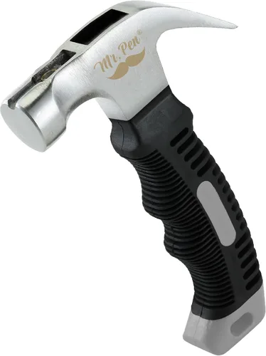 Vista 12 de Mr. Pen - Martillo de camping de 8 onzas color marrón - Martillo de uñas, pequeño y ancho, con punta de clavo, magnético, pequeño martillo de uñas