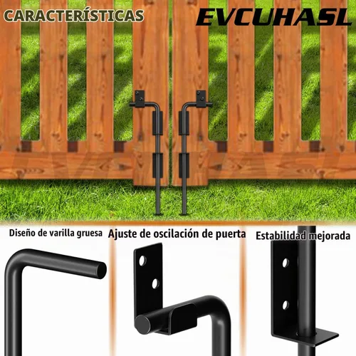 Vista 3 de Perno de caña de 12 pulgadas, barra de caída de barra resistente, cierre de tierra para puertas de vinilo de madera, metal, pasador de caída