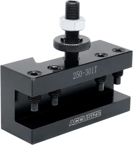 Vista 9 de Accusize Industrial Tools - Soporte CXA para torneado y rectificado, para herramientas de torneado de 1 pulgada, portaherramienta de cambio rápido