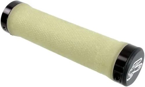 Vista 5 de Renthal Grip Tech Lock On - Puños para manillar de bicicleta, color gris, compuesto mediano