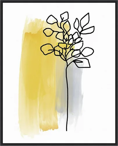 Vista 12 de Amanti Art Framed Canvas Wall Art 20x16 Botanique en Gris 3 by Bronwyn Baker, Framed Wall Art Canvas, Abstract Artwork, Traditional Decor, Small