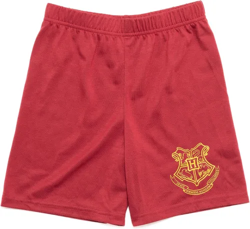 Vista 4 de Harry Potter Gryffindor Hufflepuff Ravenclaw Slytherin - Conjunto de pijama y pantalones cortos para dormir para niños pequeños a niños grandes