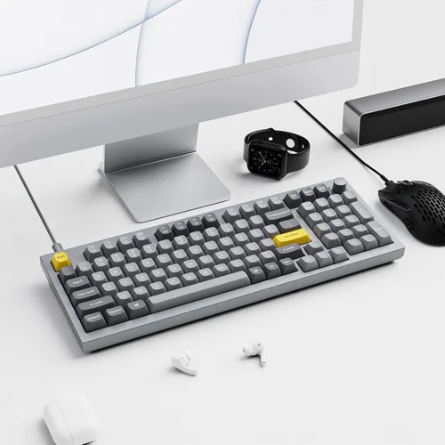 Vista 8 de Keychron Q5 - Perilla de teclado mecánico con cable versión del 96 de diseño QMKVIA programable Macro con interruptor rojo Gateron G Pro de doble