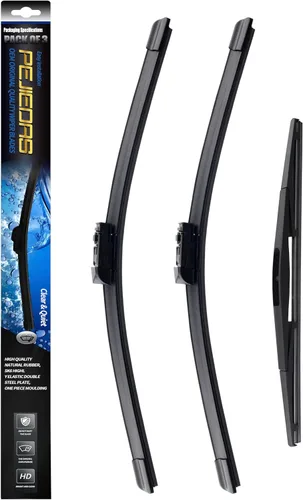 Vista 10 de 3 limpiaparabrisas OEM, limpiaparabrisas de repuesto para Jeep Wrangler 2007-2017