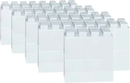 Vista 60 de EverBlock Paquete modular de plástico de tamaño natural de 3 x 3 pulgadas Bloques de construcción gigantes Fácil de conectar y reutilizar Uso