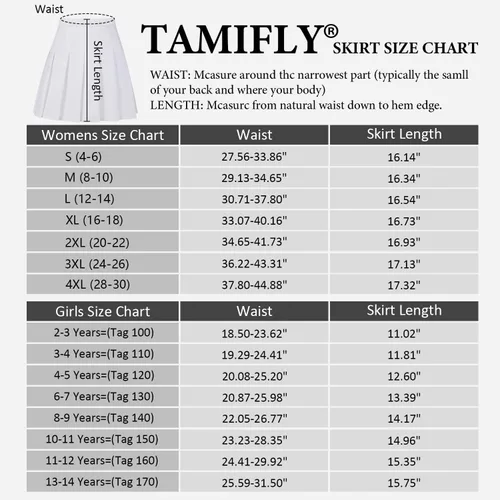 Vista 6 de Women's Black Pleated Tennis Skirts High Waisted Athletic Golf Skorts with Shorts Workout Sport Spreppy Skirt L