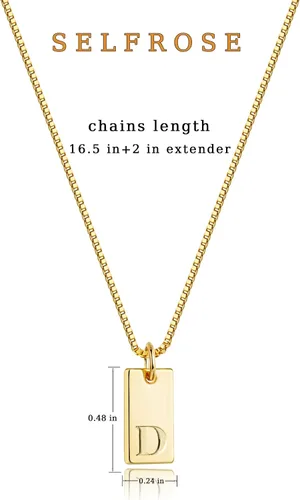 Vista 5 de Collares con iniciales para mujer, delicado collar con letra de oro de 14 quilates, chapado en oro de 14 quilates, collar con inicial de oro simple