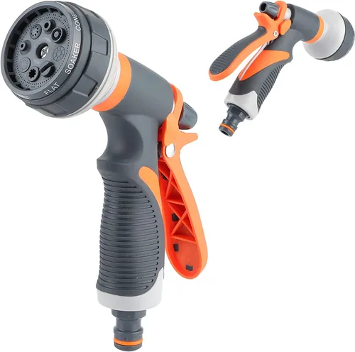 Vista 8 de Oumefar Pistola de riego Jardinería Fácil Control Hogar Boquilla Manguera Boquilla Spray Boquilla Pistola Manguera Pulverizador para Jardín