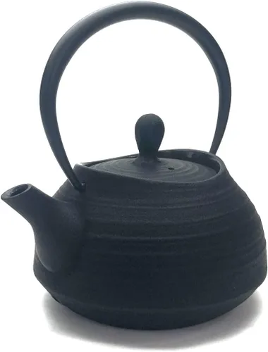 Vista 3 de El cepillo de la tetera del hierro del sur marca Hakeme 0.4L Negro (importación de Japón)