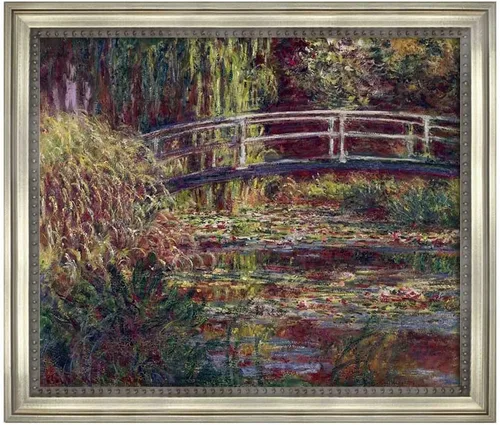 Vista 11 de Famous Paintings Villas at Bordighera por Claude Monet impresiones en lienzo con marco de madera, carteles e impresiones naturales para baño, sala