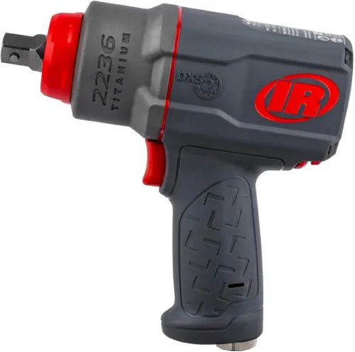 Vista 8 de Ingersoll Rand 2235TiMAX-2 - Llave de impacto neumática de yunque extendido de 1/2 pulgada, par de torsión máximo de 900 libras-pie, gris