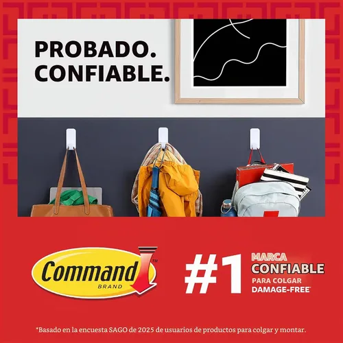Vista 2 de Paquete variado Command, incluye 10 pares de tiras para colgar cuadros, 6 ganchos de alambre y 8 ganchos utilitarios para colgar decoraciones