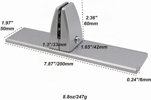 Vista 4 de Soporte de abrazadera de protección contra estornudos, 4 piezas, base de protección para encimeras, soporte de partición de aluminio resistente