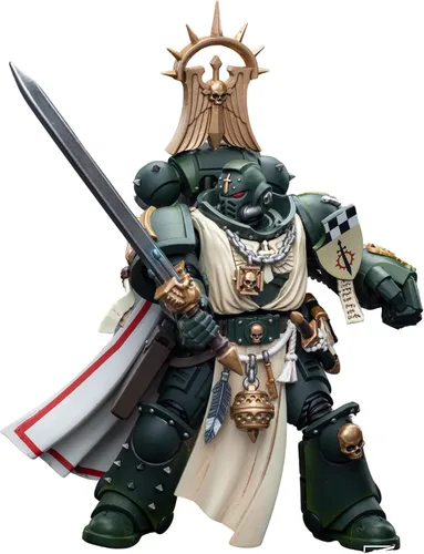 Vista 2 de JOYTOY 1/18 Warhammer 40,000 Figura de acción de 4 pulgadas Maestro de los Ángeles Oscuros con Puño del Poder Feirros Colección Modelo Jt7691