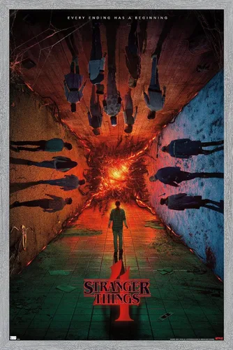 Vista 17 de Trends International Netflix Stranger Things: Temporada 4 - Póster de presentación con el grupo, para pared, de una hoja, 14.725 x 22.375 pulgadas
