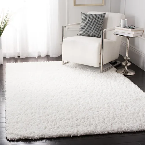 Vista 30 de SAFAVIEH - Colección August Shag, tapete decorativo, 2 x 5 pies, diseño sólido, beige, no desprende pelusa y fácil de cuidar, 1.5 pulgadas