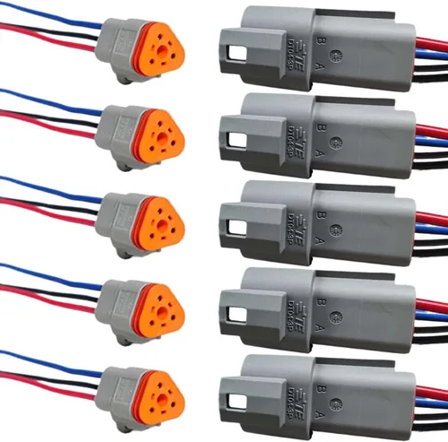 Vista 10 de KITUREK Conector eléctrico del coche de Deutsch de 5 pares de 2 pines, macho y hembra