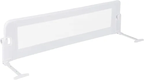 Vista 13 de BABY JOY - Barandillas de cama para niños pequeños, extralargas, protector de cama de seguridad abatible para cuna convertible, barandilla plegable