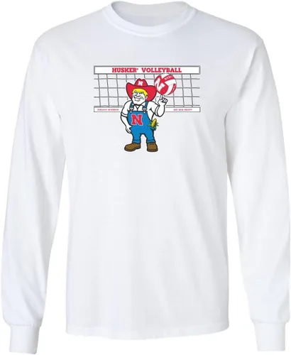 Vista 30 de CornBorn Elige tu diseño - Camisetas de manga larga de voleibol de Nebraska