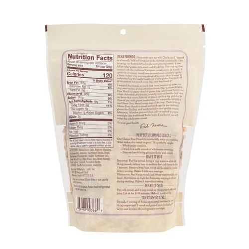 Vista 2 de Bob's Red Mill Muesli sin gluten, 16 oz (paquete de 4) – Sin gluten, sin OGM, Kosher