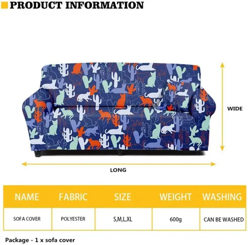 Vista 3 de GOSTONG Fundas de sofá con estampado de piel de cebra, funda elástica para sofá, protector de muebles, fundas de sofá para sala de estar, decoración