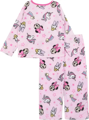 Vista 2 de Disney Baby Girls 2-Piece Loose-fit Minnie Mouse Pajama Set