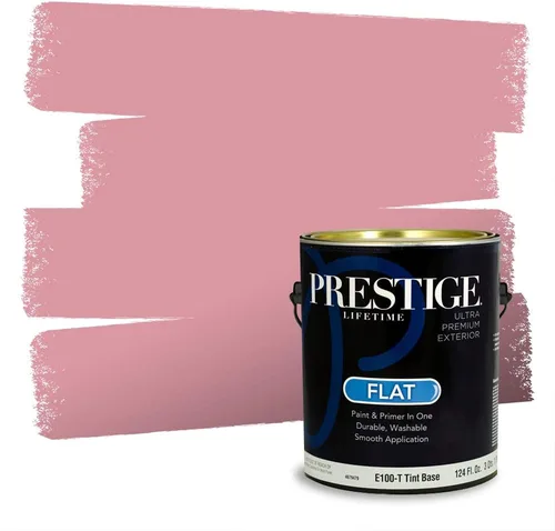 Vista 362 de Prestige Paints Pintura exterior e imprimación en uno, 1 galón, plano, coincidencia comparable de Valspar* Amber Rose*
