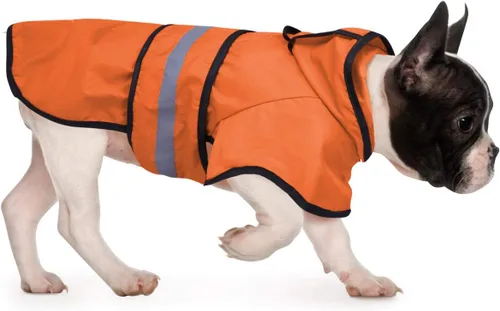 Vista 6 de HDE - Impermeable protector con capucha para perros y cachorros, tallas de la S a la XL (diseño de patos de goma, talla S)